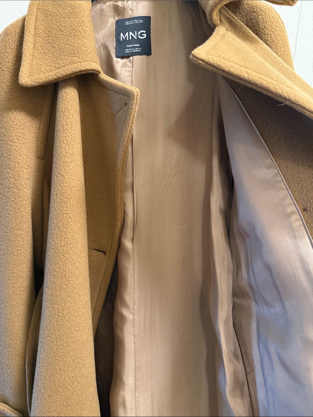 New Mango Italian Wool Coat - NWOT - Picture 4 of 5